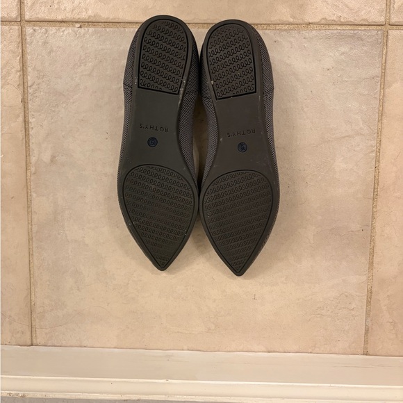 ROTHYS The Point Womens Cloud Grey Birdseye Flats Comfort Washable Sz W9.5 - Picture 7 of 8